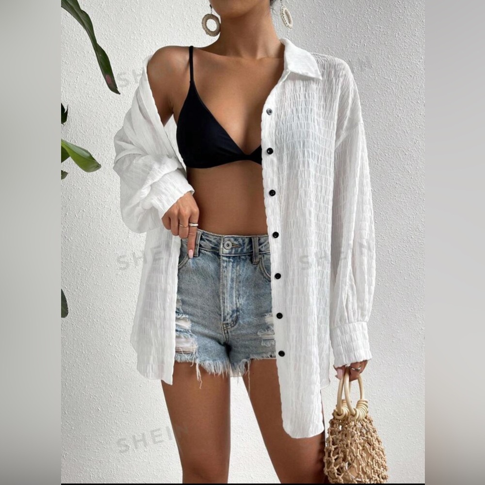 Button Front Kimono